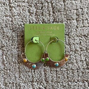 Seed & Sage Sterling Silver Hoop Earrings